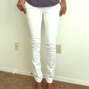 Guess white jeans/denim medium rise skinny fit